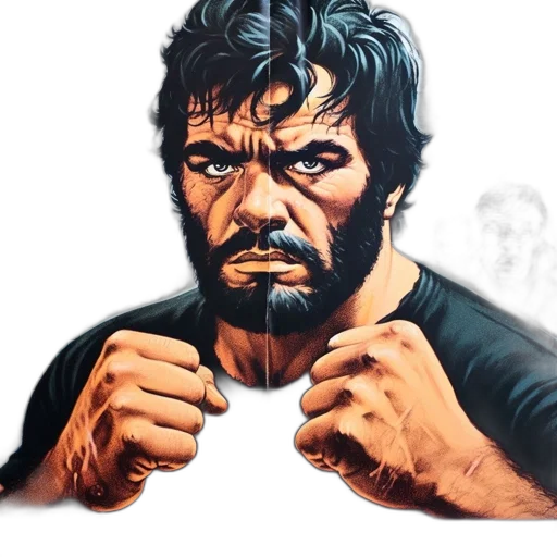 face, comic book art, photorealistic, concept art transparent PNG cut-out