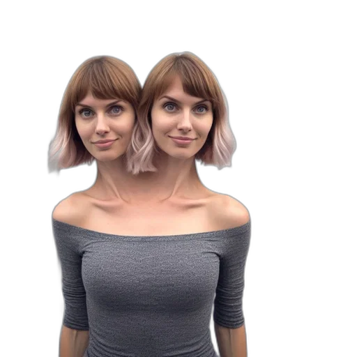 face, dress, hair, mask transparent PNG cut-out