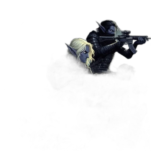 weapon, mask, robot, staff transparent PNG cut-out