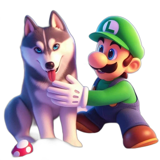 animal, pixel art, concept art, 3d render transparent PNG cut-out