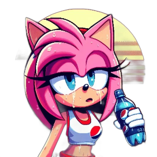 pixel art, concept art, vaporwave, 3d render transparent PNG cut-out