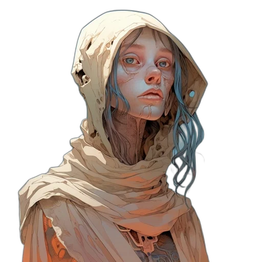 face, mask, creature, staff transparent PNG cut-out
