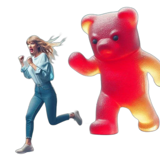concept art, 3d render, woman, runs transparent PNG cut-out