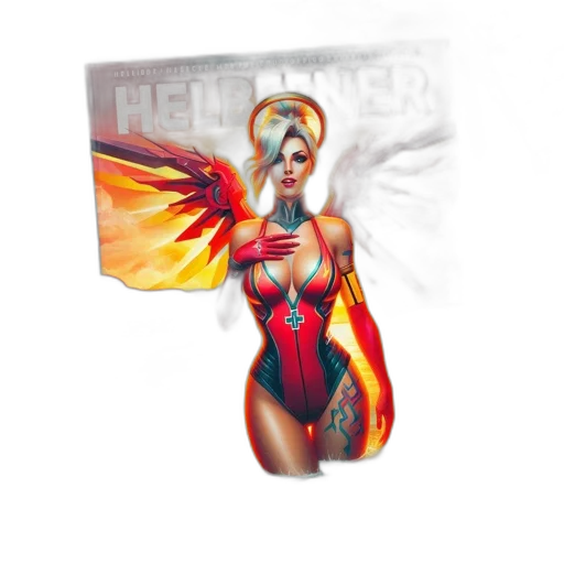 concept art, comic book art, fantasy art, 3d render transparent PNG cut-out