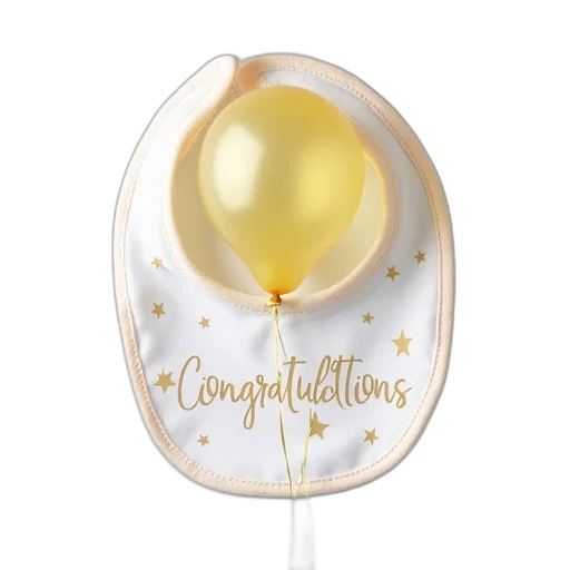 congratulations, balloons, stars, baby transparent PNG cut-out