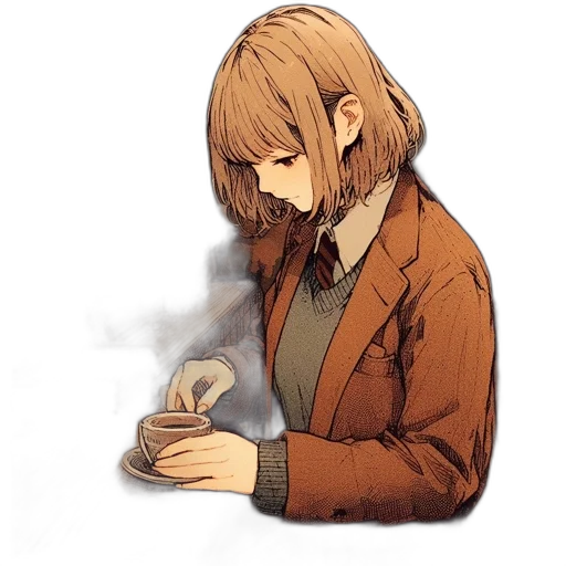 jacket, food, hair, jewelry transparent PNG cut-out