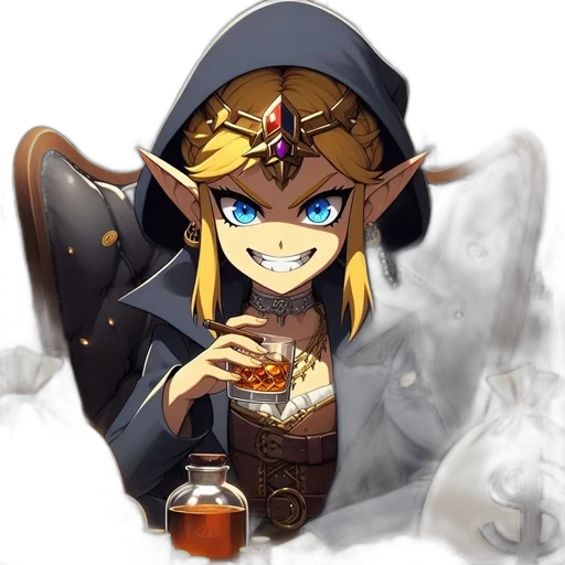 crown, dragon, staff, face transparent PNG cut-out