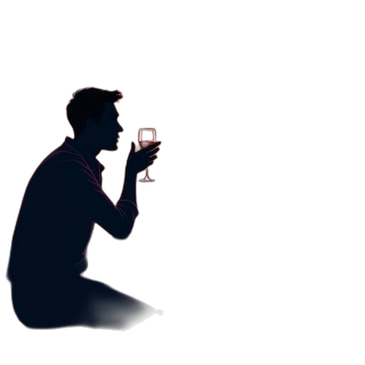 bottle, staff, umbrella, face transparent PNG cut-out