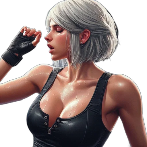 jacket, concept art, cyberpunk, comic book art transparent PNG cut-out