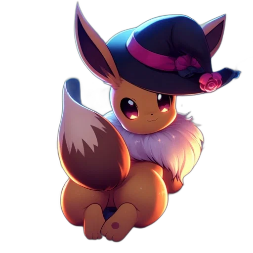 hat, staff, creature, animal transparent PNG cut-out