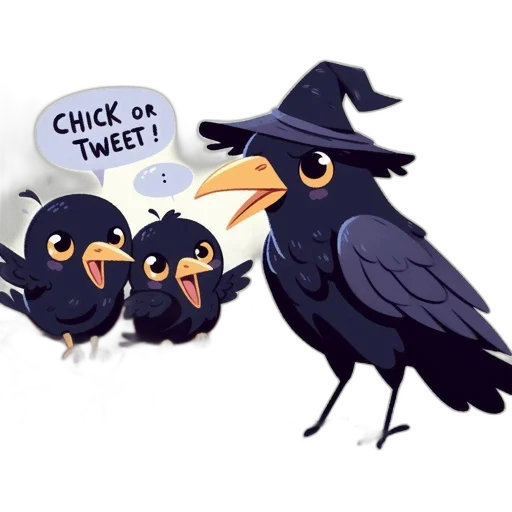 concept art, three, birds, interact transparent PNG cut-out