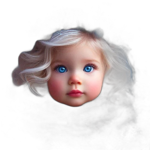face, mask, hair, creature transparent PNG cut-out