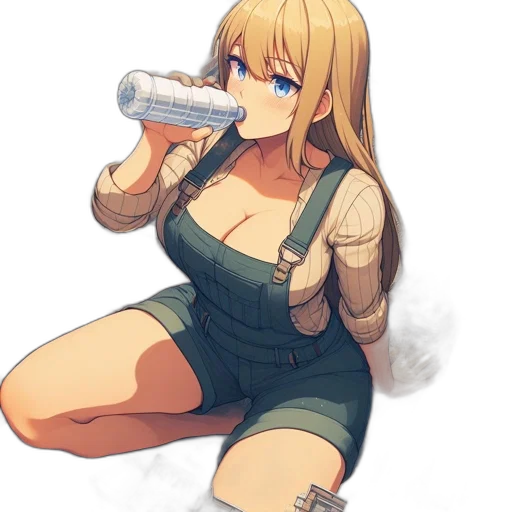 bottle, dress, food, robot transparent PNG cut-out