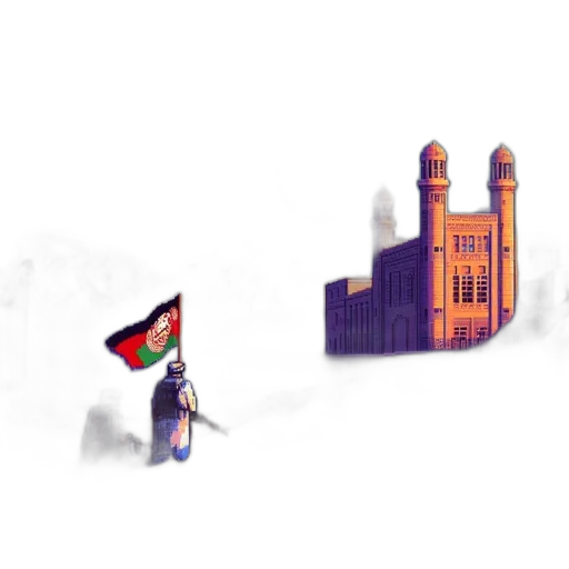 building, pixel art, concept art, 3d render transparent PNG cut-out