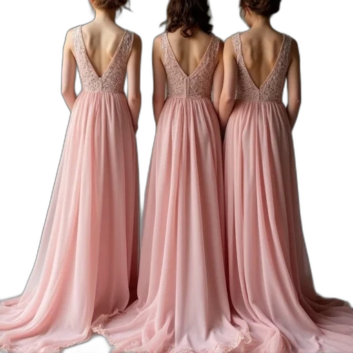 dress, photorealistic, pastel, earth tones transparent PNG cut-out