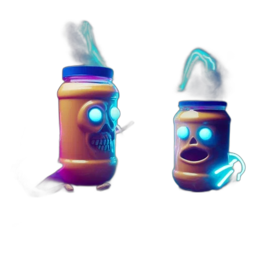 bottle, food, concept art, 3d render transparent PNG cut-out