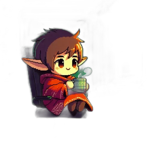 staff, dragon, fantasy art, pixel art transparent PNG cut-out