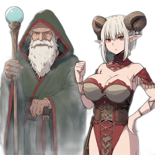 staff, fantasy art, concept art, anime transparent PNG cut-out