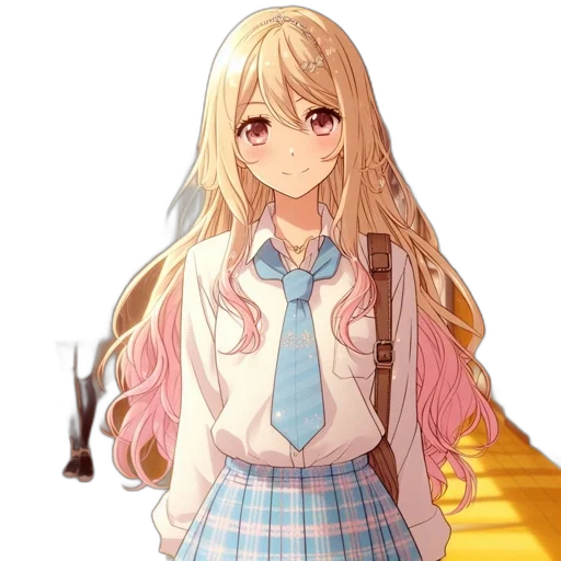 staff, dress, hair, jacket transparent PNG cut-out