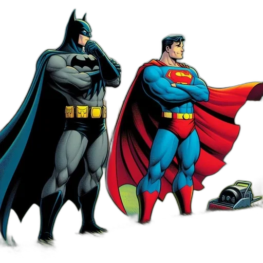 comic book art, concept art, two, iconic transparent PNG cut-out