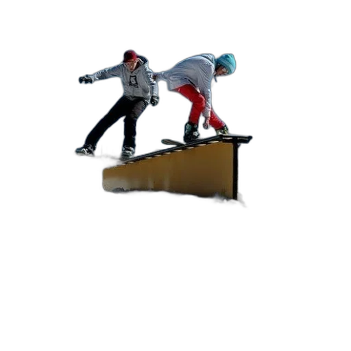 3d render, photorealistic, snow, snowboarder transparent PNG cut-out