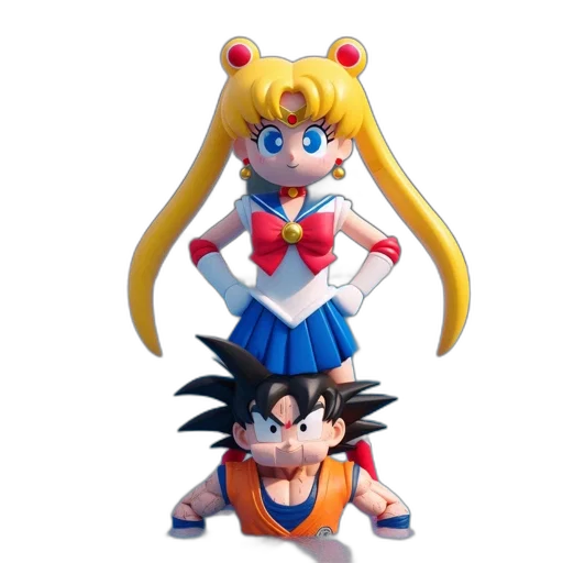 anime, 3d render, concept art, cartoon transparent PNG cut-out