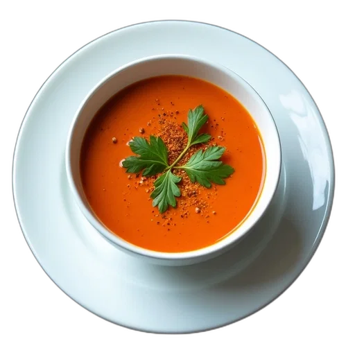 food, photorealistic, red, bowl transparent PNG cut-out