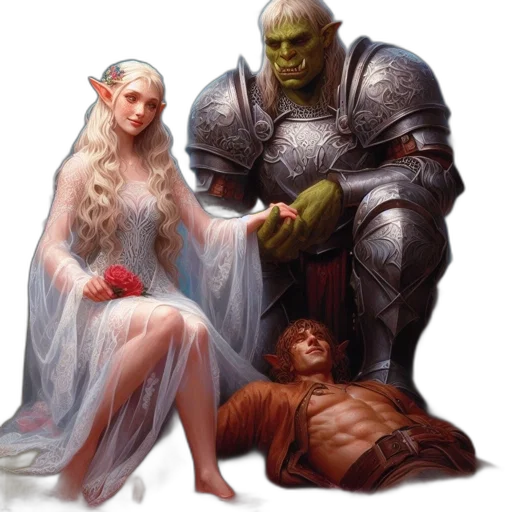 fantasy art, concept art, comic book art, pixel art transparent PNG cut-out