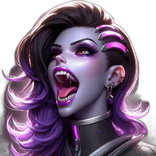 face, fantasy art, concept art, comic book art transparent PNG cut-out
