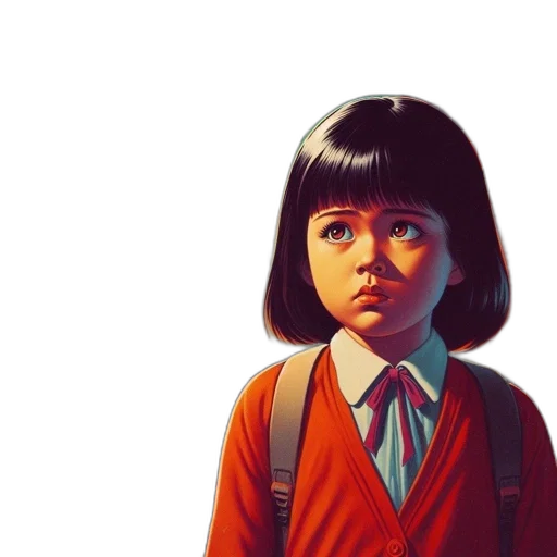 face, jacket, hair, robot transparent PNG cut-out