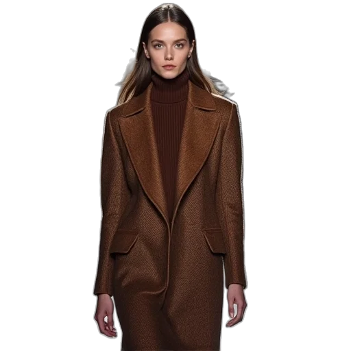 jacket, earth tones, dark, model transparent PNG cut-out
