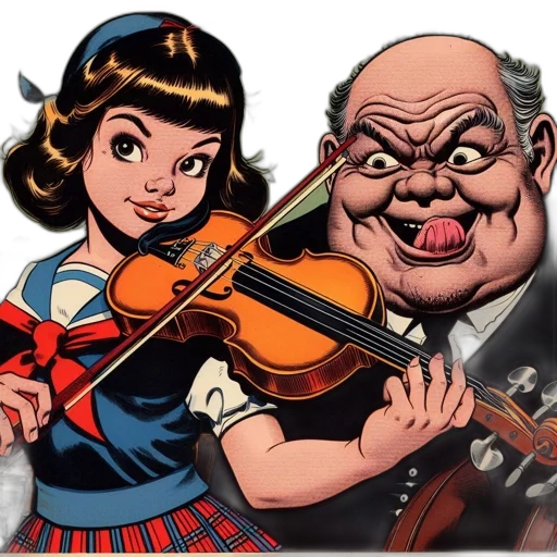 comic book art, cartoon, concept art, vintage transparent PNG cut-out