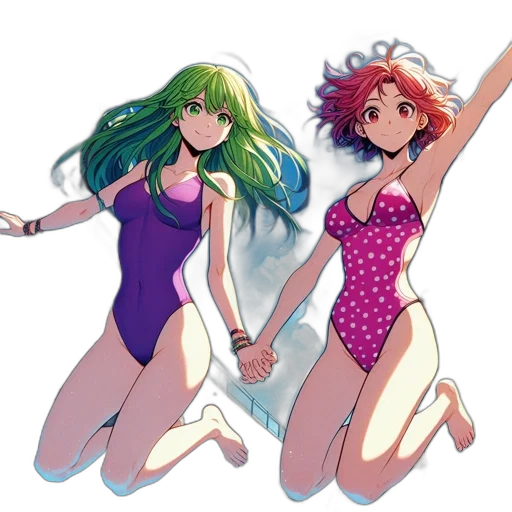 anime, vaporwave, concept art, pixel art transparent PNG cut-out