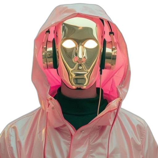 mask, jacket, robot, face transparent PNG cut-out