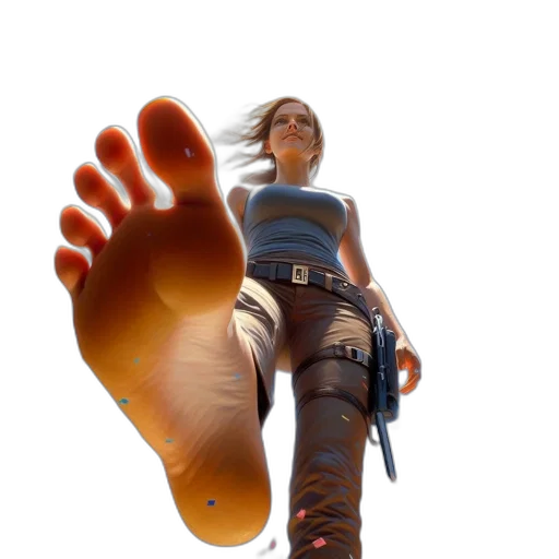 shoes, weapon, staff, robot transparent PNG cut-out