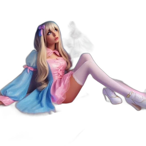 dress, 3d render, concept art, fantasy art transparent PNG cut-out
