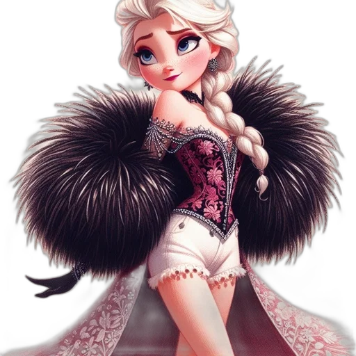 dress, fantasy art, concept art, cartoon transparent PNG cut-out