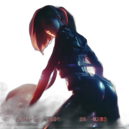 robot, dress, cyberpunk, concept art transparent PNG cut-out