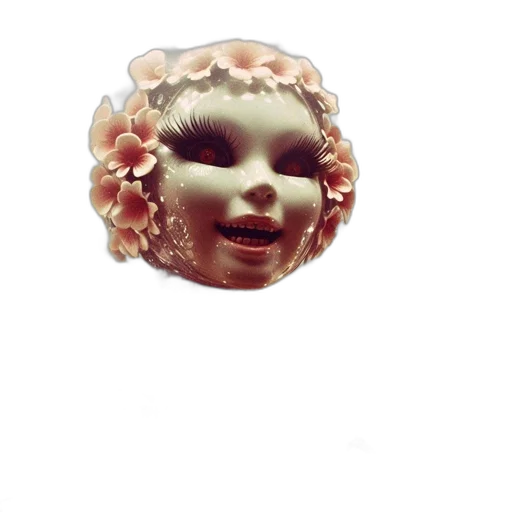mask, face, creature, crown transparent PNG cut-out