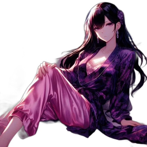 dress, anime, concept art, fantasy art transparent PNG cut-out