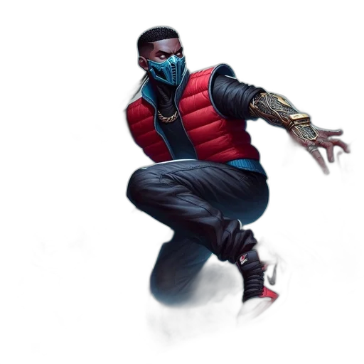 jacket, mask, concept art, comic book art transparent PNG cut-out