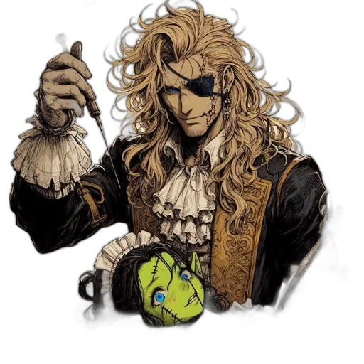 mask, face, hair, fantasy art transparent PNG cut-out