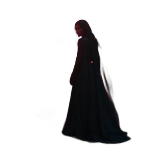 dress, staff, jacket, creature transparent PNG cut-out