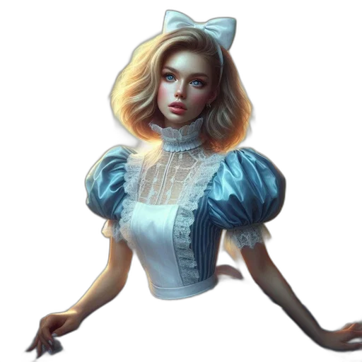dress, face, staff, concept art transparent PNG cut-out