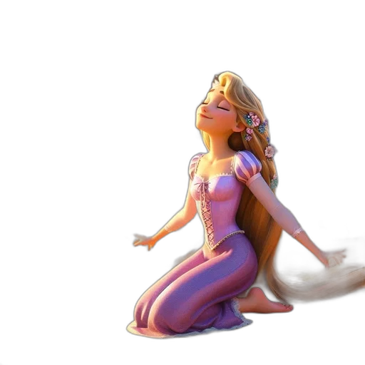 dress, crown, 3d render, concept art transparent PNG cut-out