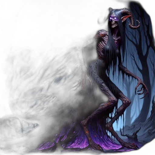 creature, dragon, mask, staff transparent PNG cut-out
