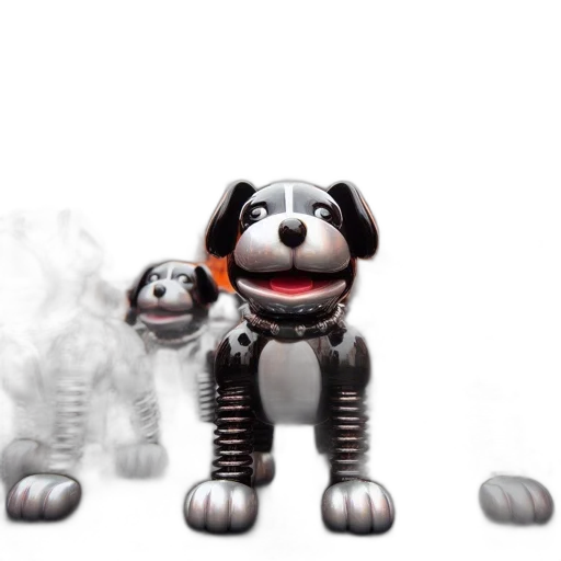 animal, robot, staff, 3d render transparent PNG cut-out