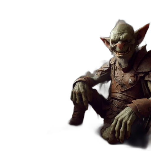 staff, creature, 3d render, concept art transparent PNG cut-out