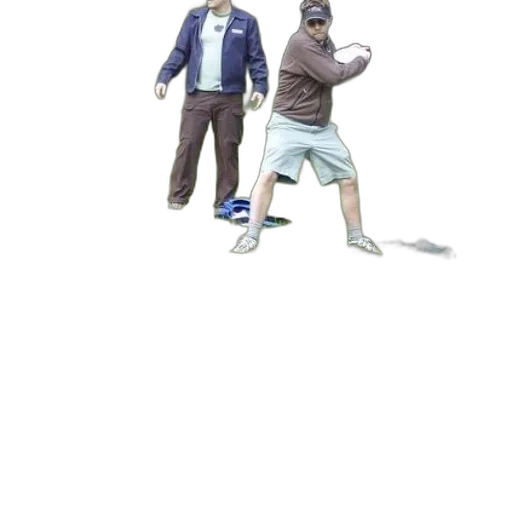 staff, jacket, shoes, hat transparent PNG cut-out