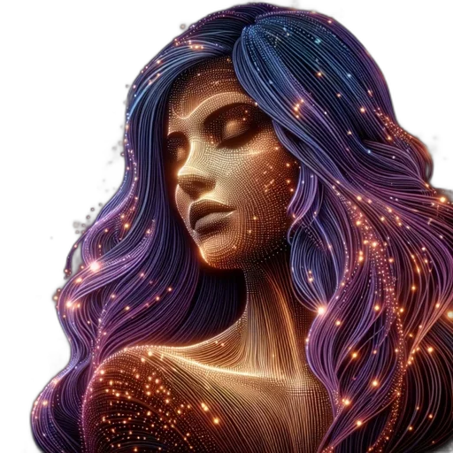 hair, dress, face, crown transparent PNG cut-out
